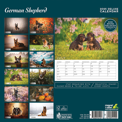 German Shepherd Deluxe Calendar 2025