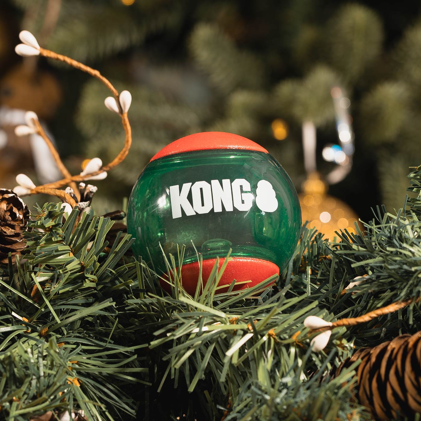 KONG Holiday Occasions Balls 4 Pack