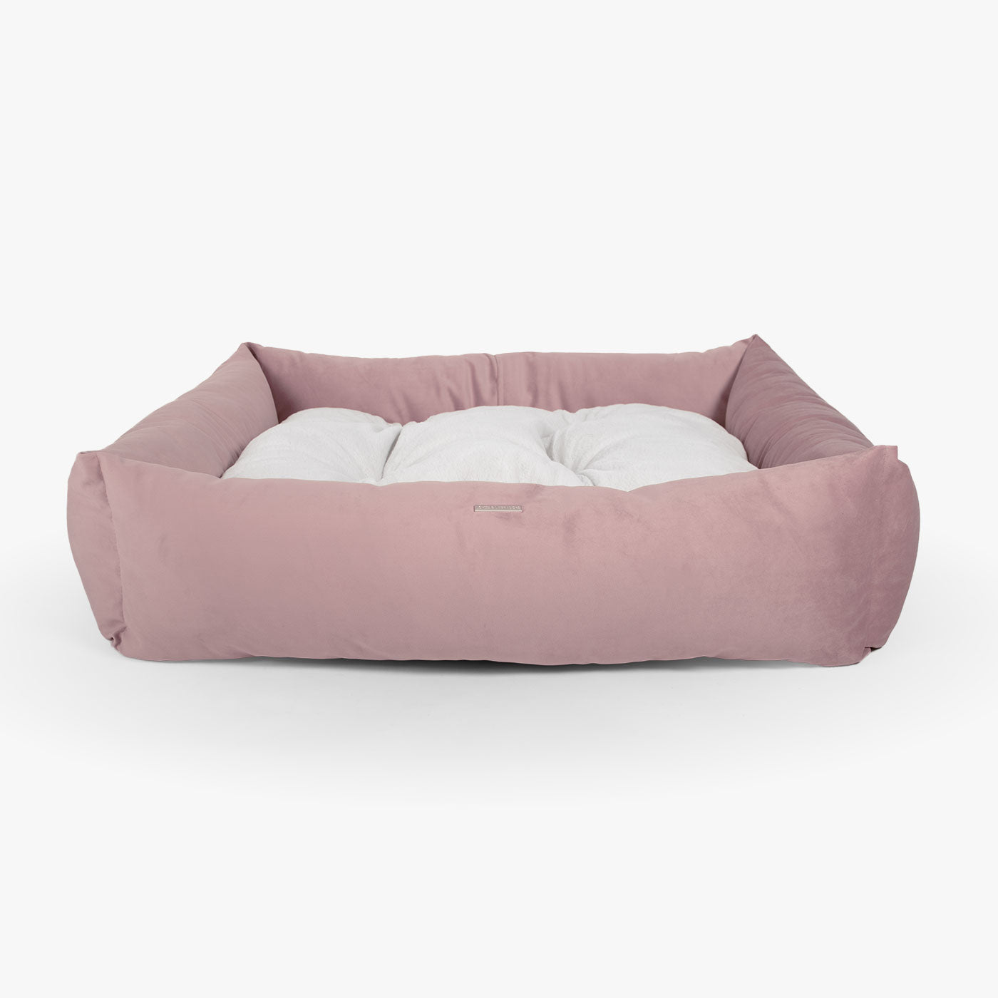 Box Bed For Dogs In Blossom Velvet By Lords & Labradors