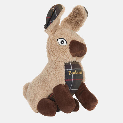 Discover Barbour Rabbit Dog Toy which features a squeak. available at Lords and Labradors