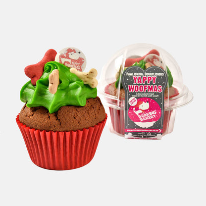 Barking Bakery Yappy Woofmass Woofin Christmas Cupcake For Dogs, Festive Dog Cakes, Available Now at Lords & Labradors