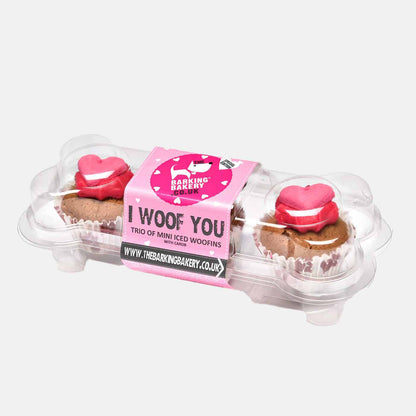 Barking Bakery 'I Woof You' Mini Iced Woofins