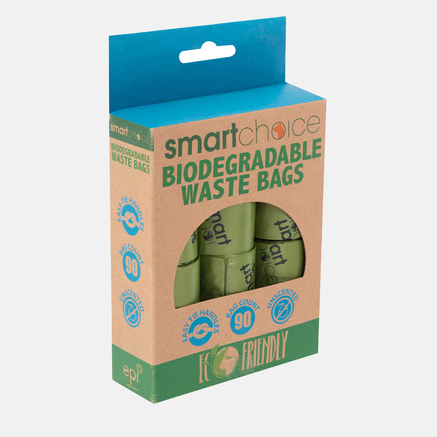 Biodegradable Tie Handle Poop Bags 90 Pack