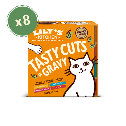 Lily's Kitchen Cat Tasty Cuts Mixed Multipack (8x85g)