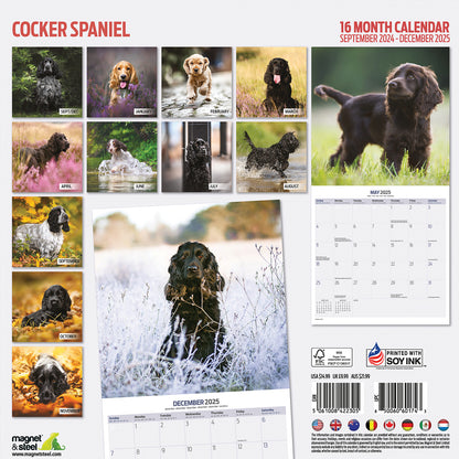 Cocker Spaniel Traditional Calendar 2025