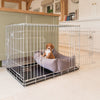 Cosy & Calming Puppy Crate Bed With Removable Covers In Silt Velvet by Lords & Labradors