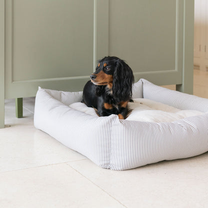 Box Bed With Removable Covers in Regency Stripe  by Lords & Labradors