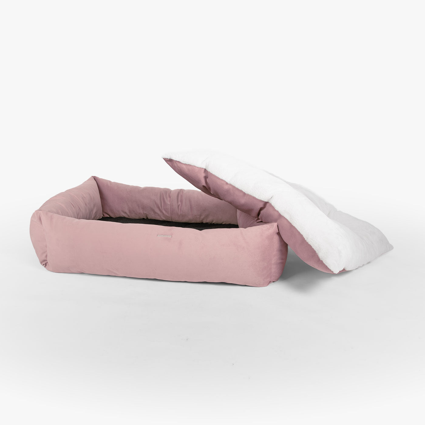 Box Bed For Dogs In Blossom Velvet By Lords & Labradors