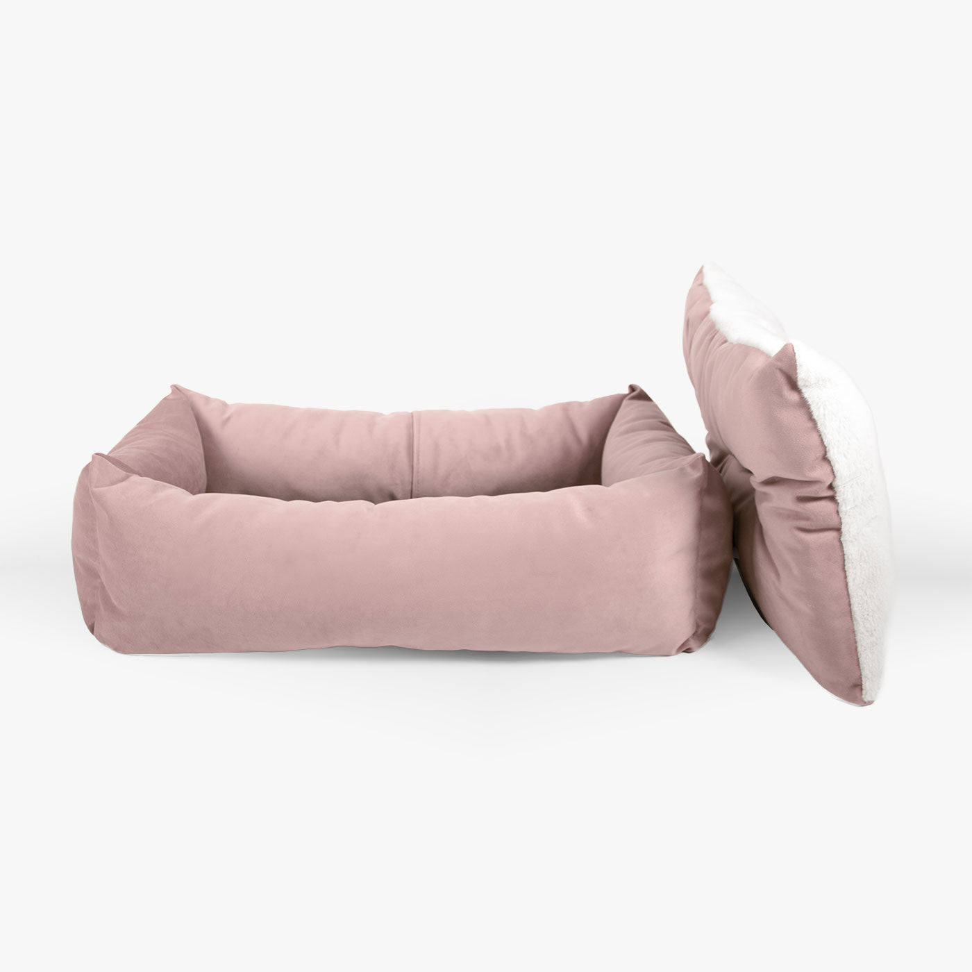 Cosy & Calming Puppy Crate Bed With Removable Covers In Blossom Velvet by Lords & Labradors