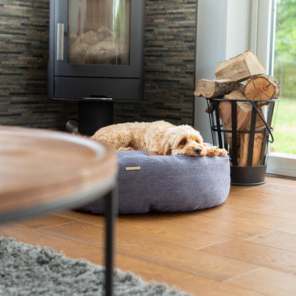 Donut Bed in Oxford Herringbone Tweed by Lords & Labradors