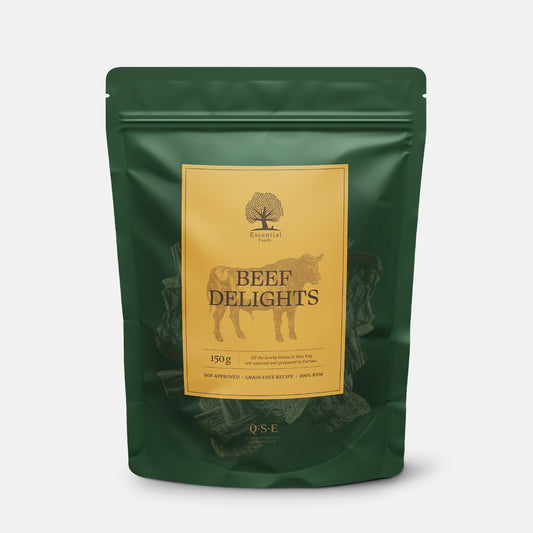 Essential Foods Beef Delights Dog Treats 150g