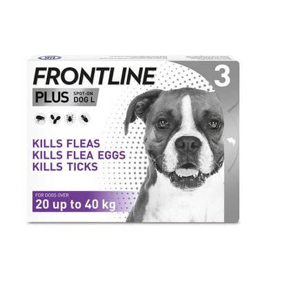 Frontline Plus for Large Dogs x3