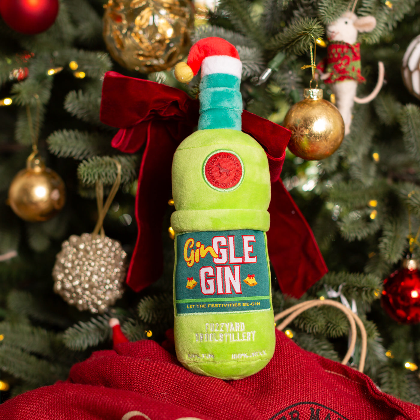 FuzzYard Gin-gle Gin Christmas Toy