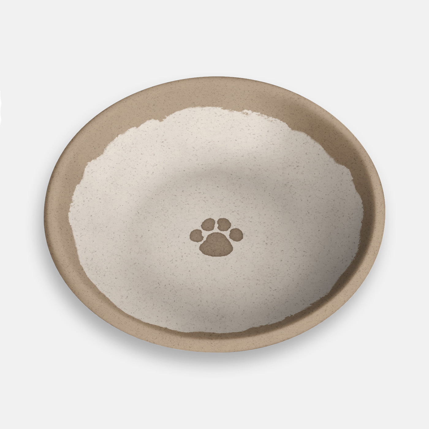 Farmhouse Rustic Paw Cat Saucer