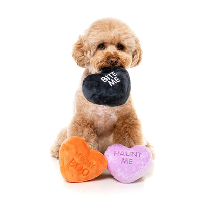 FuzzYard Spooky Candy Hearts Dog Toy