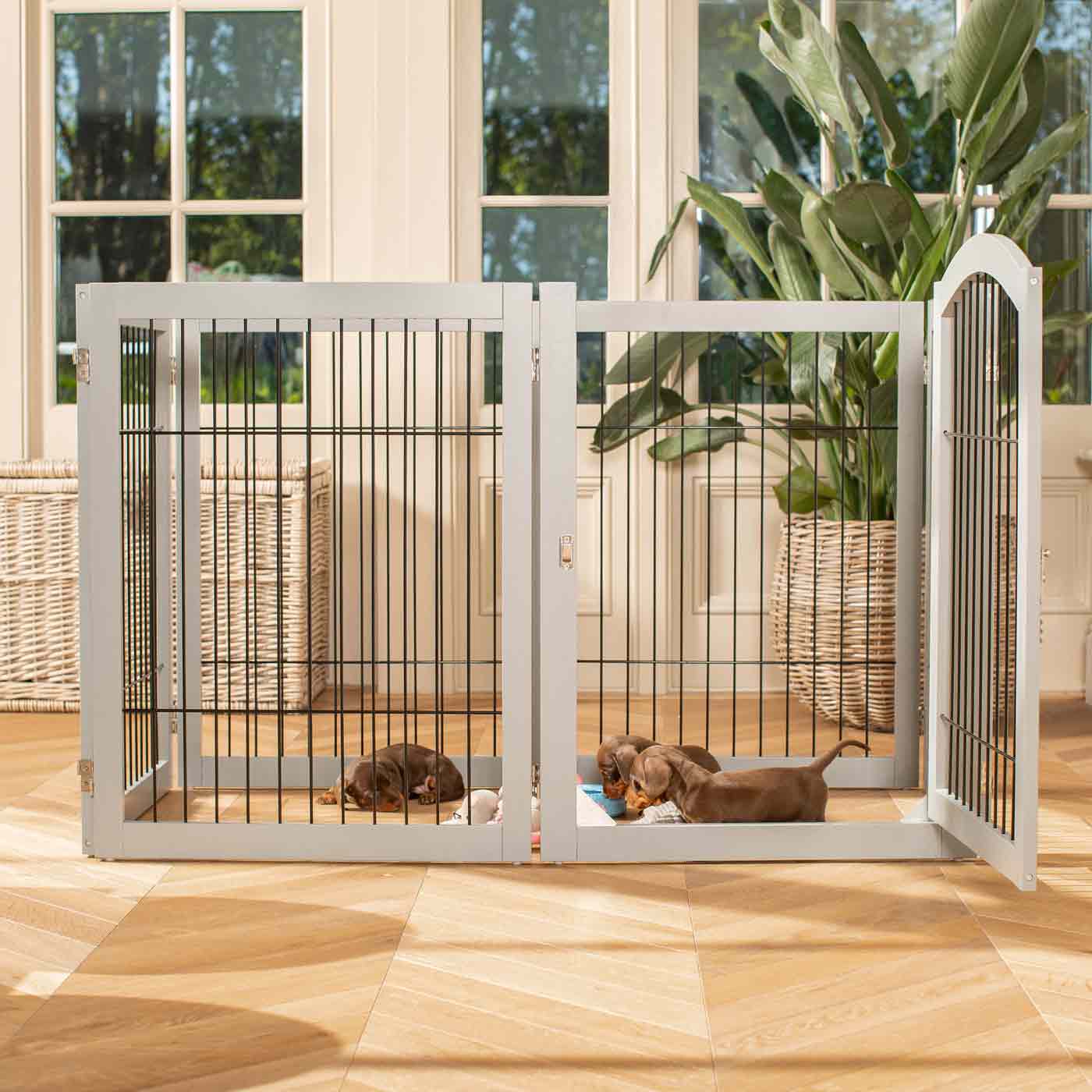 Wooden sale dog playpen