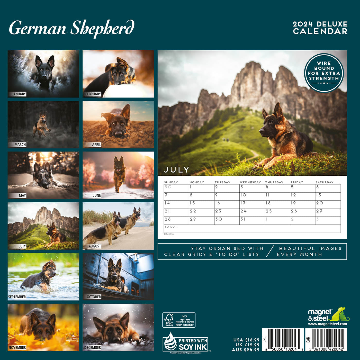 German Shepherd Deluxe Calendar 2024 Lords Labradors   GermanShepherdDeluxeCalendar2024 