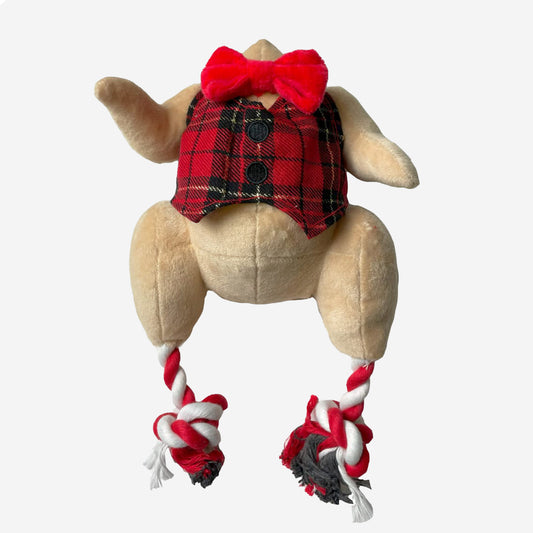 Happy Pet Christmas Ropee Turkey Toy