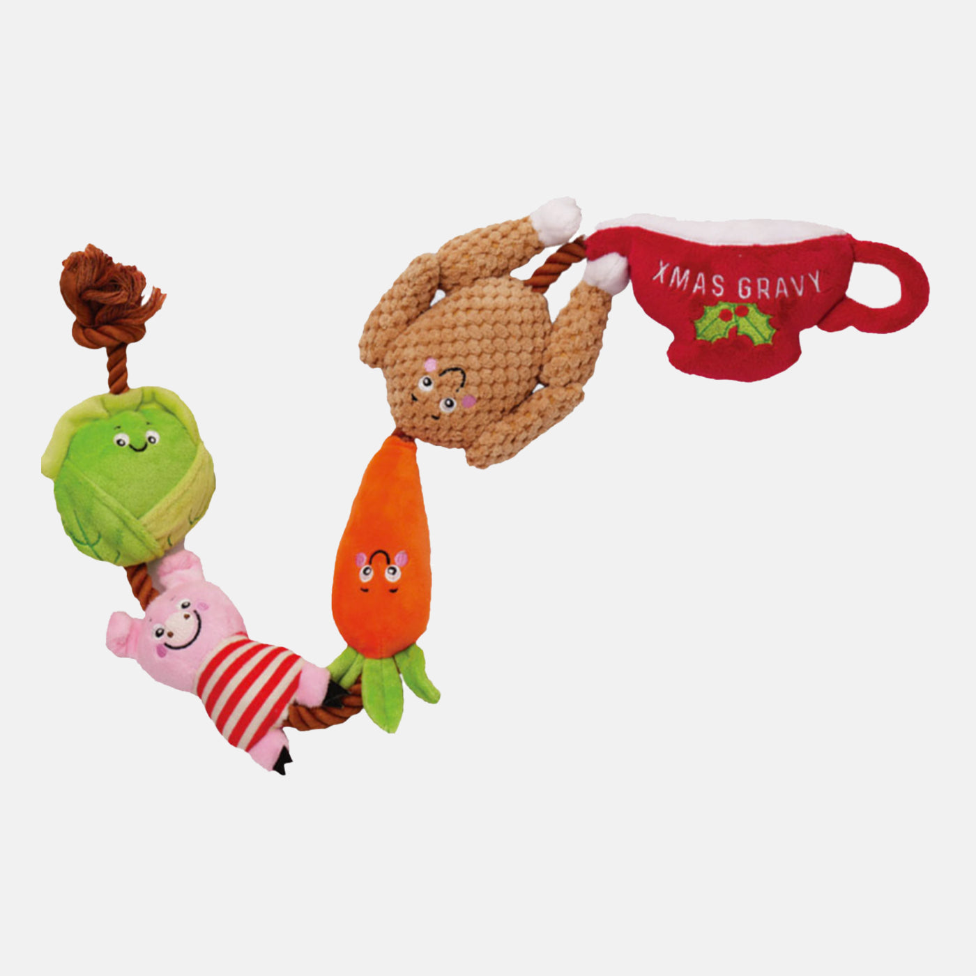 House of Paws Christmas Dinner Rope Toy