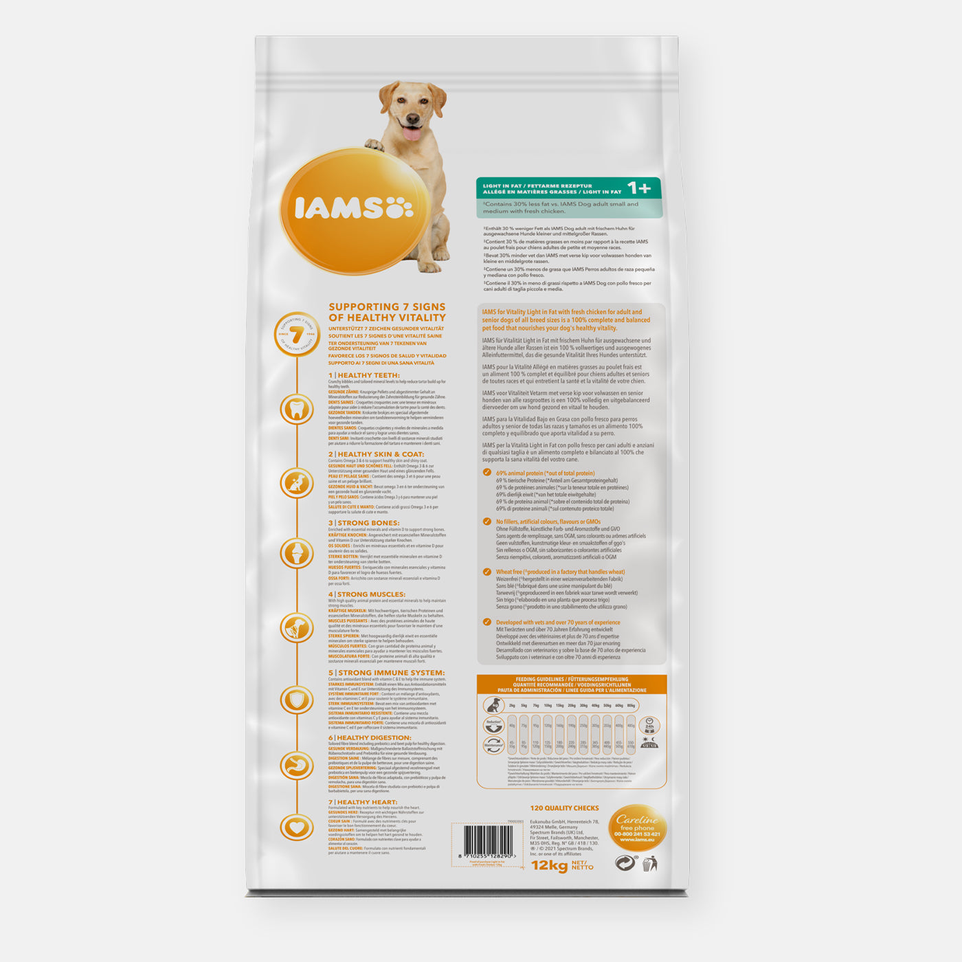 Iams mature store dog food ingredients