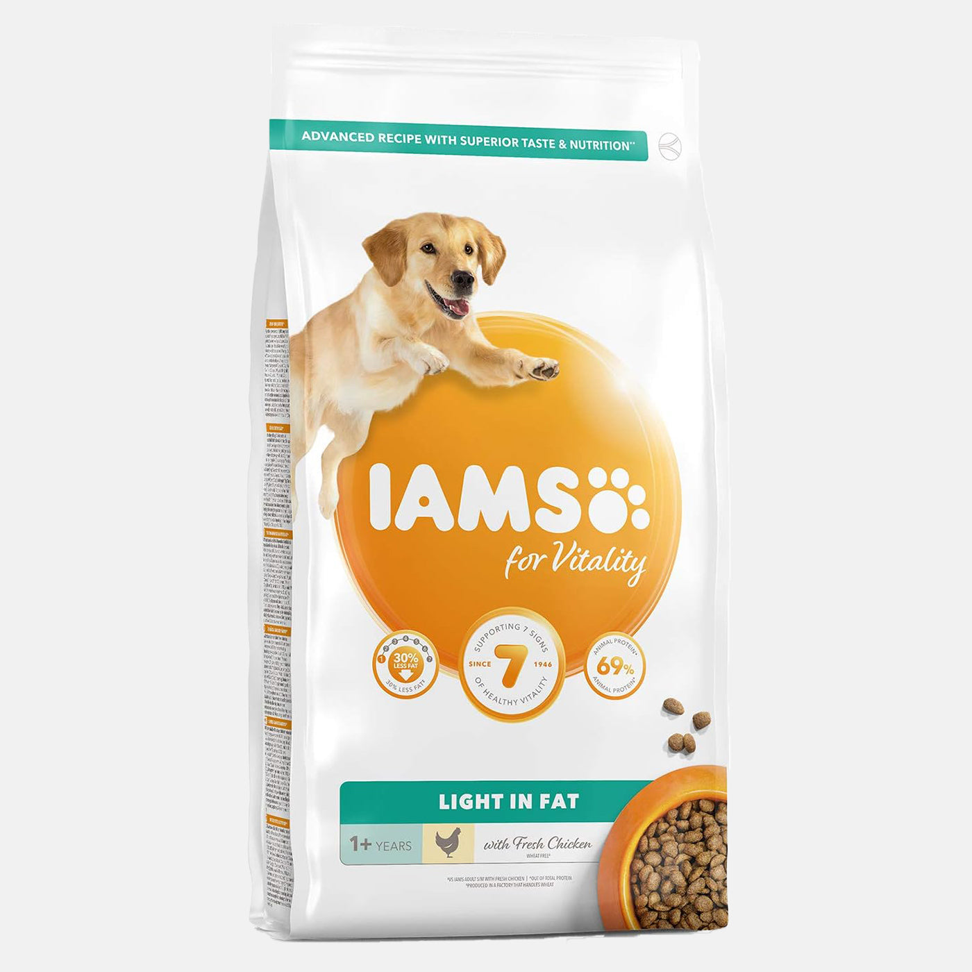 IAMS for Vitality Light Adult Dog Food with Fresh Chicken