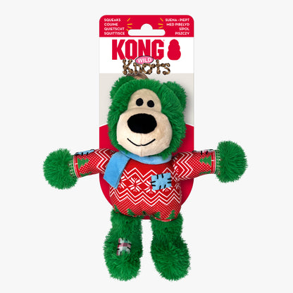 KONG Holiday Wild Knots Bear Assorted