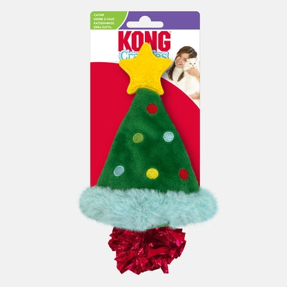 KONG Holiday Crackles Christmas Tree Cat Toy