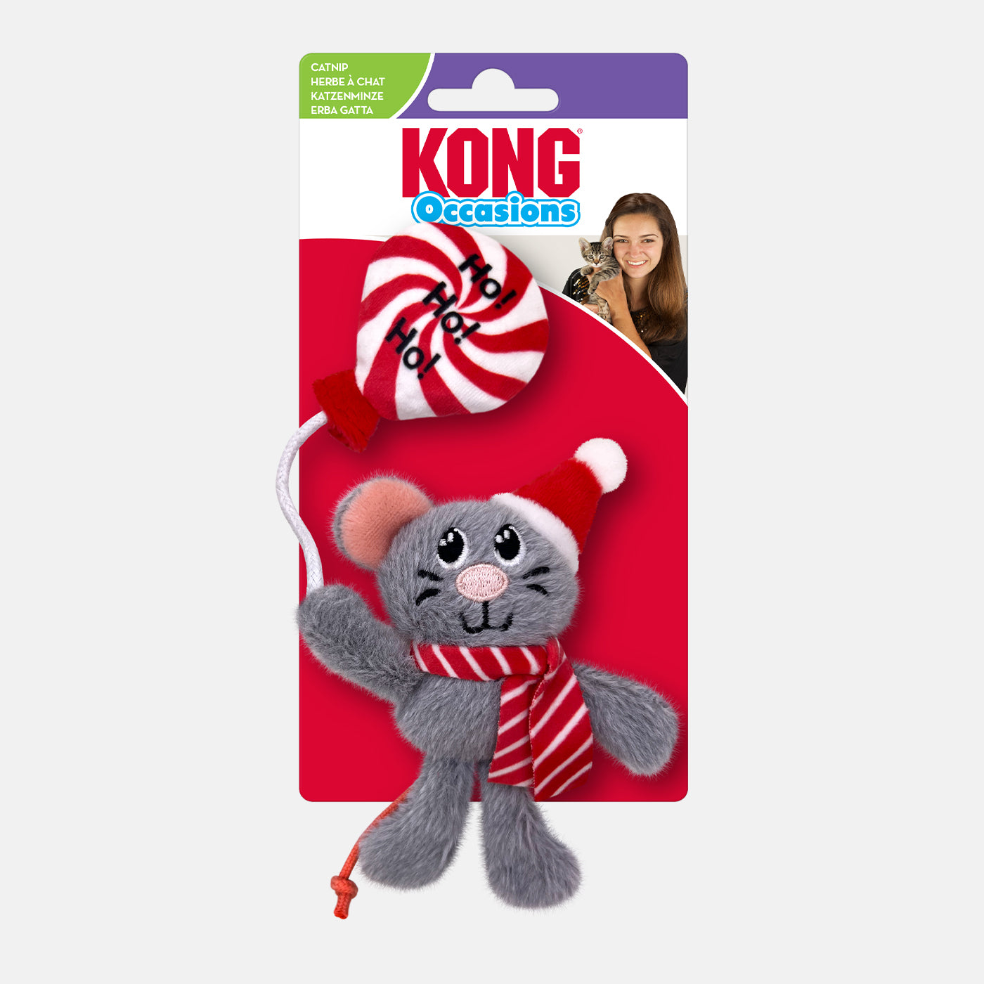 KONG Holiday Occasions Mouse