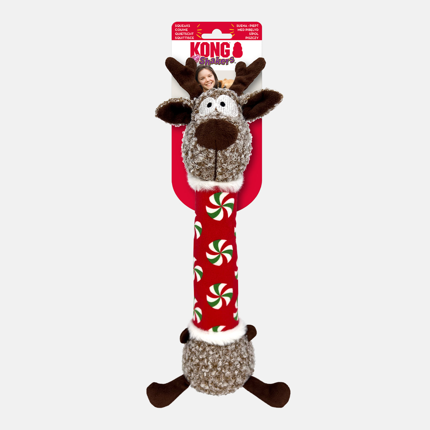 KONG Holiday Shakers Luvs Reindeer