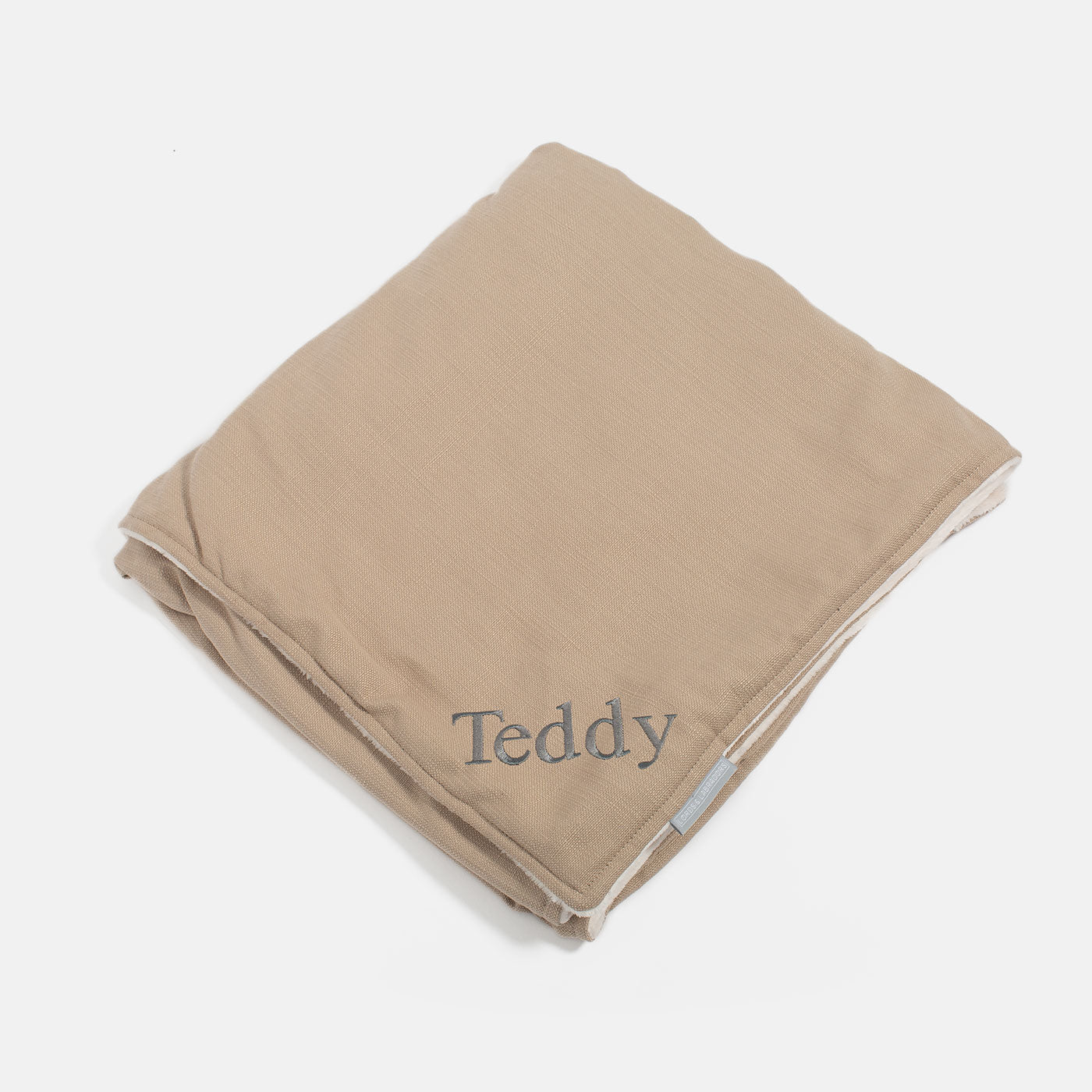  Super Soft Sherpa & Teddy Fleece Lining, Our Luxury Cat & Kitten Blanket In Stunning Savanna Oatmeal The Perfect Cat Bed Accessory! Available To Personalise at Lords & Labradors