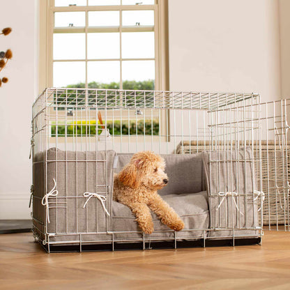 Dog Crate with Cushion & Bumper in Inchmurrin Ground by Lords & Labradors