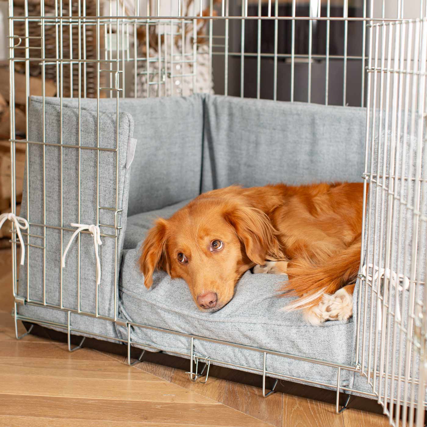 Dog Crate Bumper in Inchmurrin Iceberg by Lords & Labradors