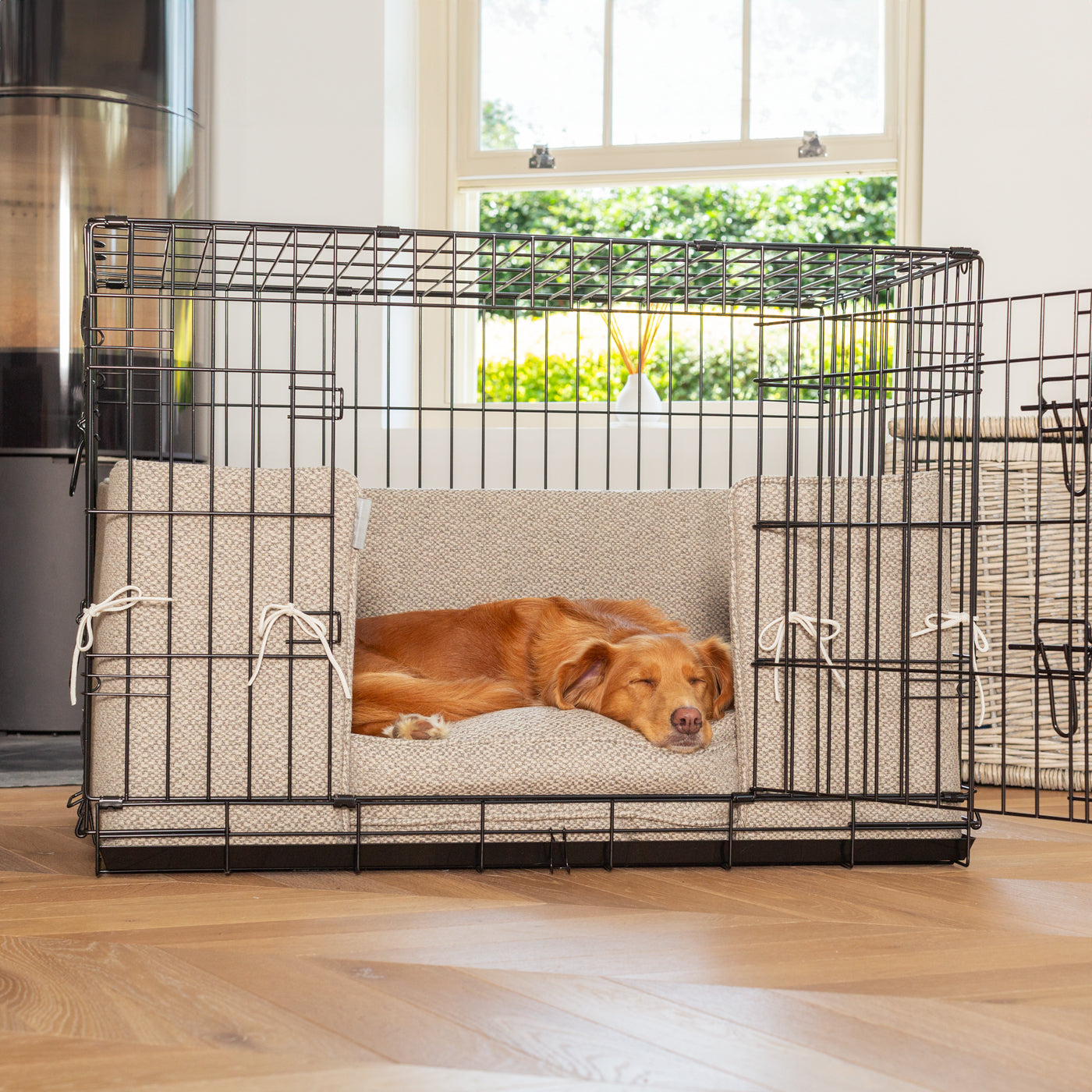 Dog Crate Bumper in Essentials Herdwick Sandstone by Lords & Labradors