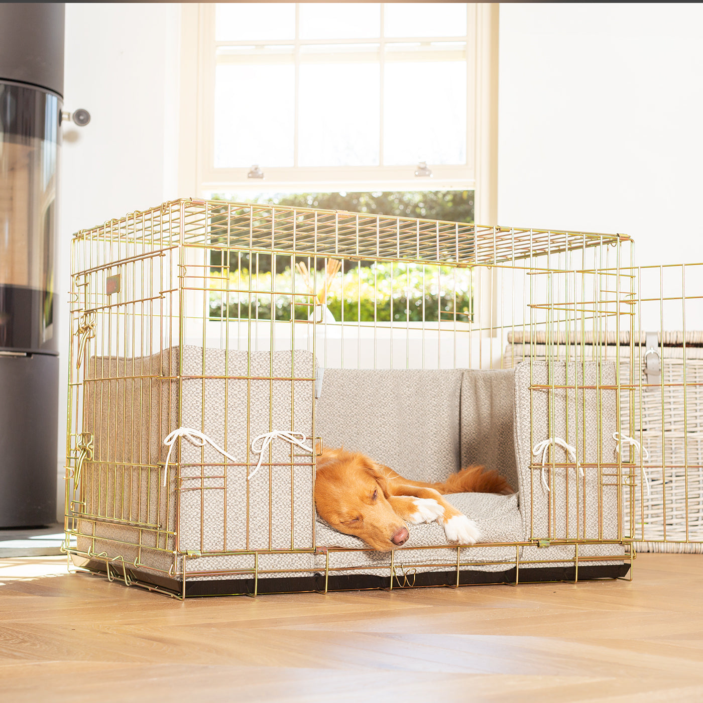 Dog Crate Bumper in Essentials Herdwick Sandstone by Lords & Labradors