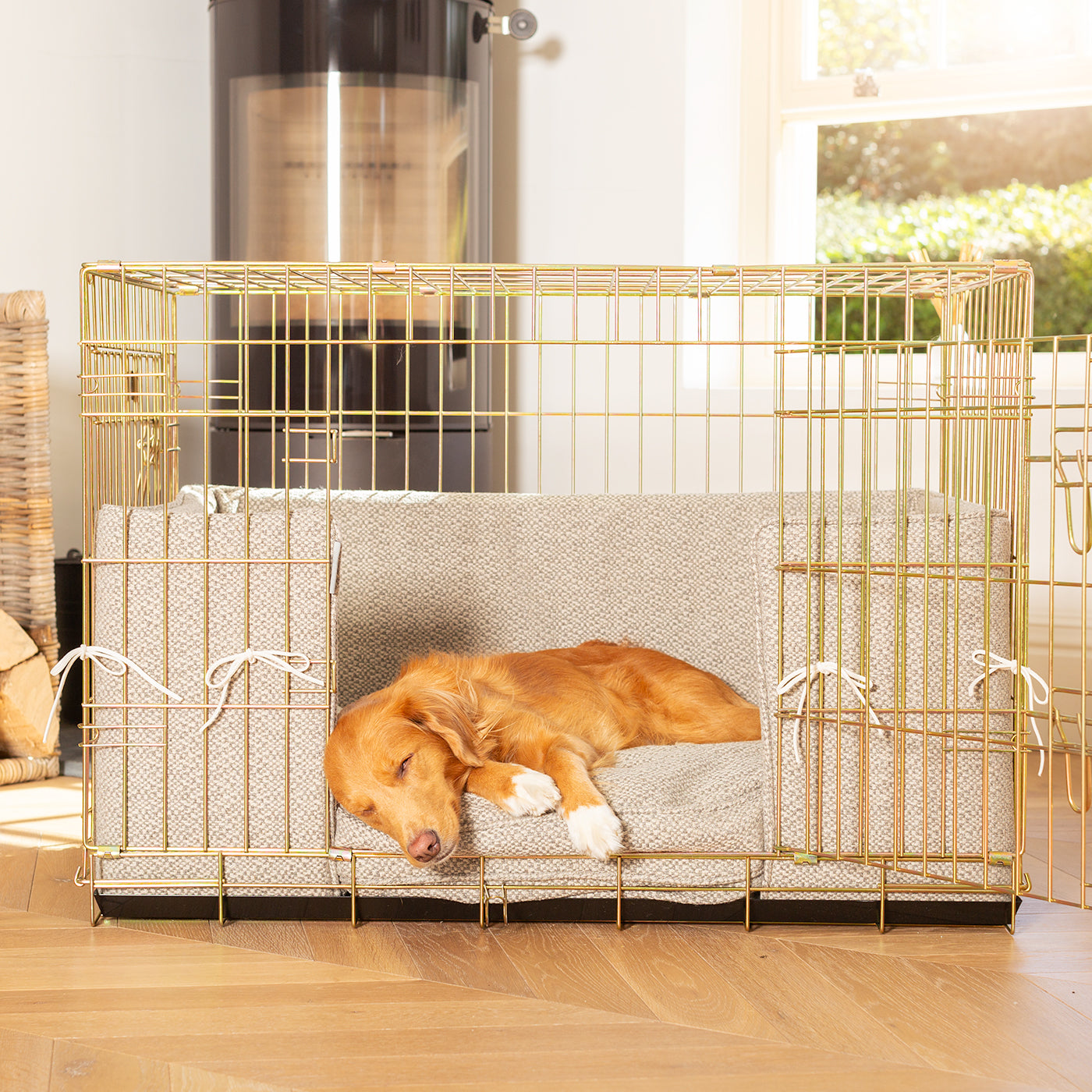 Dog Crate Bumper in Essentials Herdwick Sandstone by Lords & Labradors