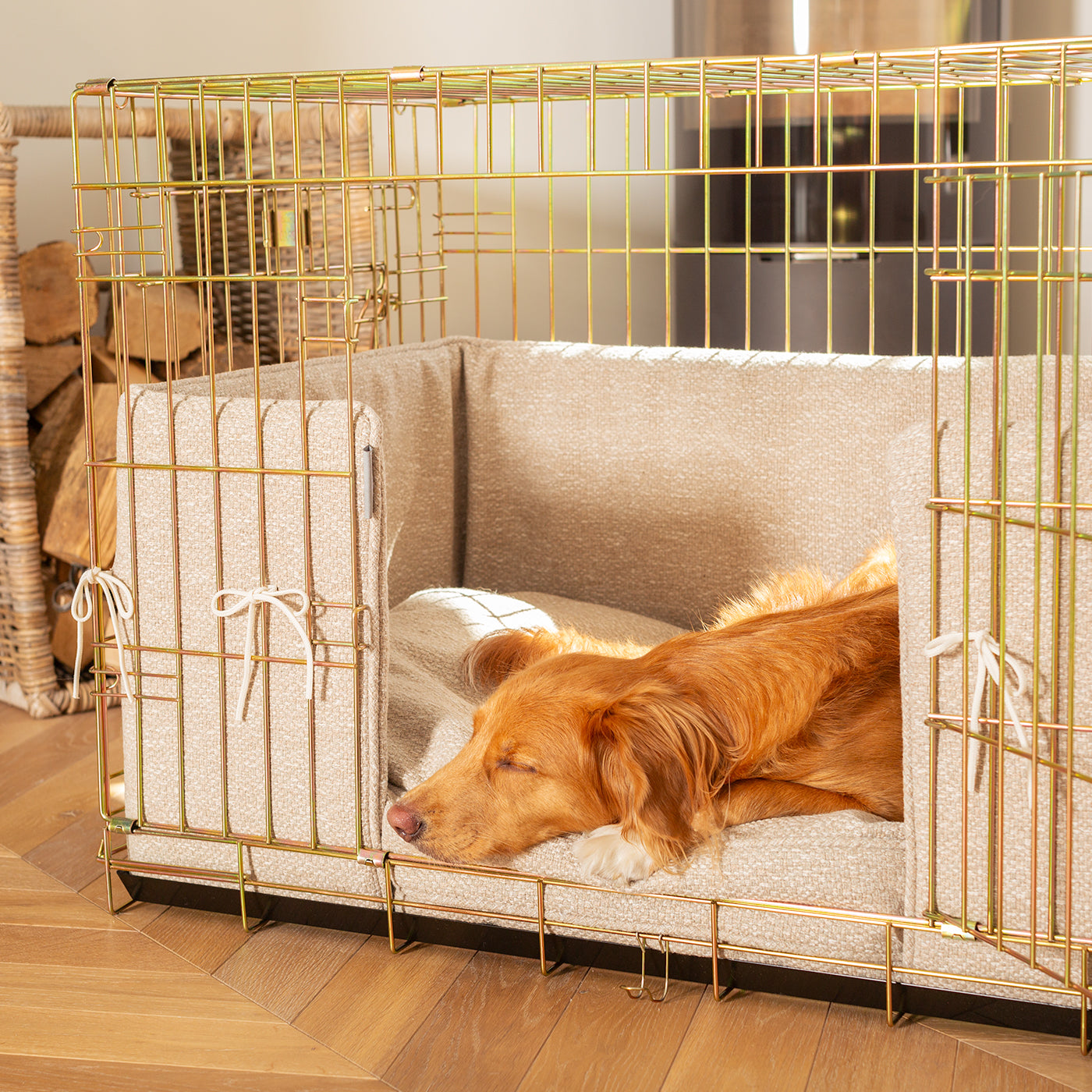 Dog Crate Bumper in Essentials Herdwick Sandstone by Lords & Labradors