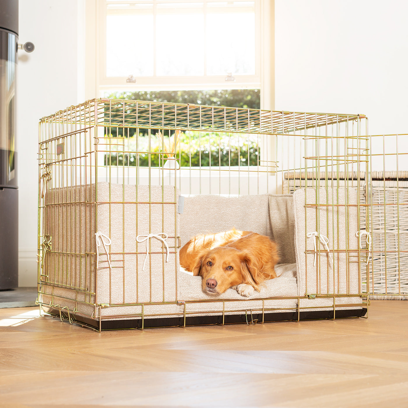 Dog Crate Bumper in Essentials Herdwick Sandstone by Lords & Labradors