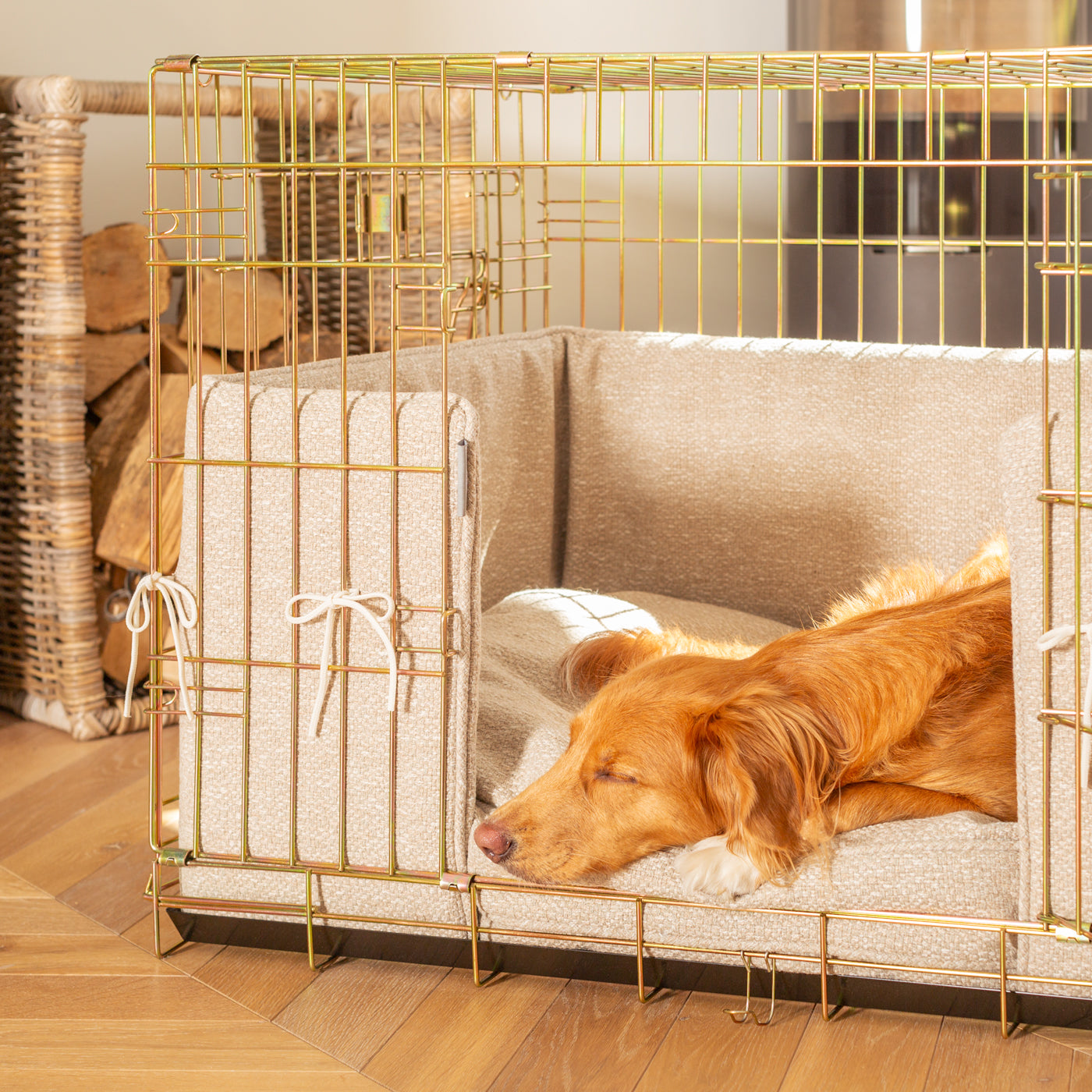 Dog Crate Bumper in Essentials Herdwick Sandstone by Lords & Labradors