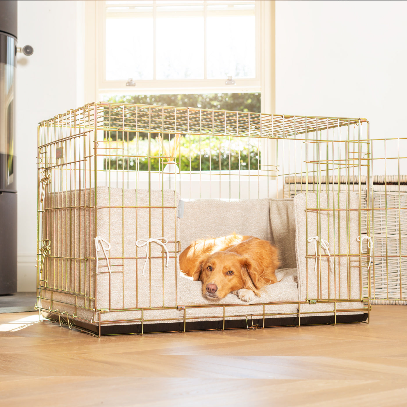 Dog Crate Bumper in Essentials Herdwick Sandstone by Lords & Labradors