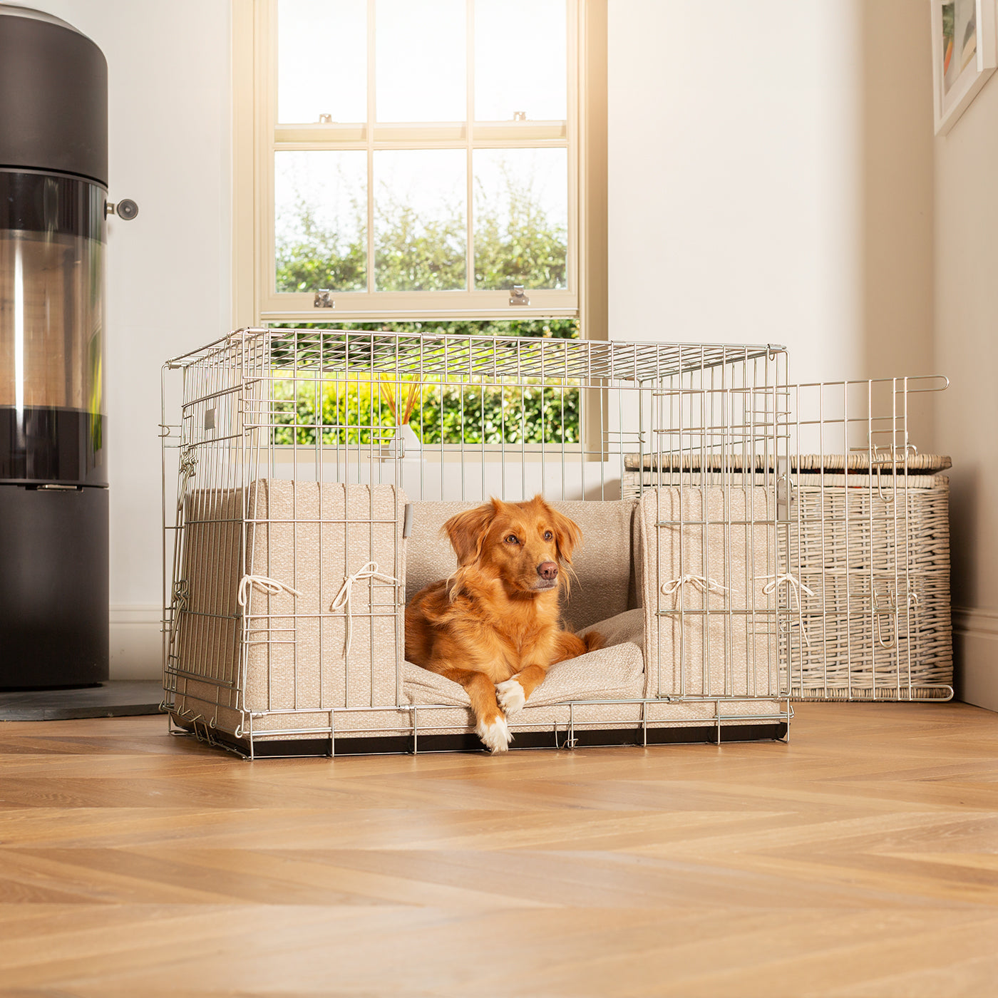 Dog Crate Bumper in Essentials Herdwick Sandstone by Lords & Labradors