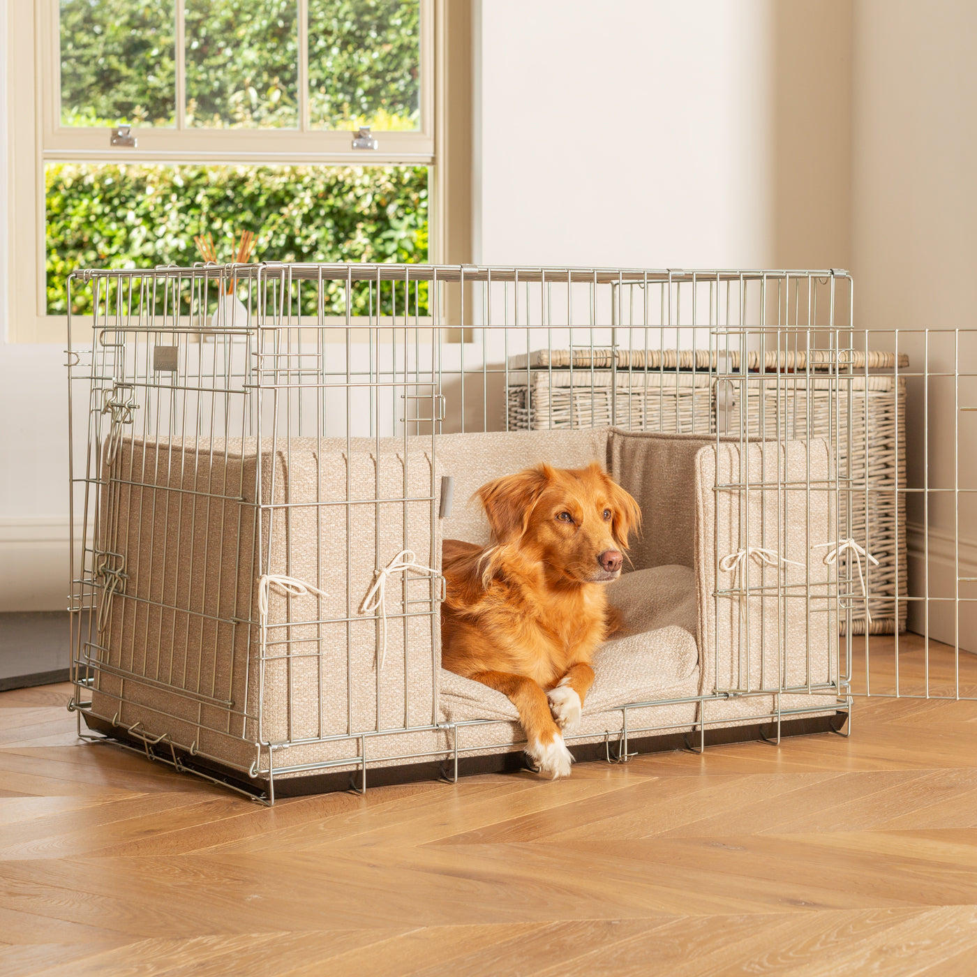 Dog Crate Bumper in Essentials Herdwick Sandstone by Lords & Labradors