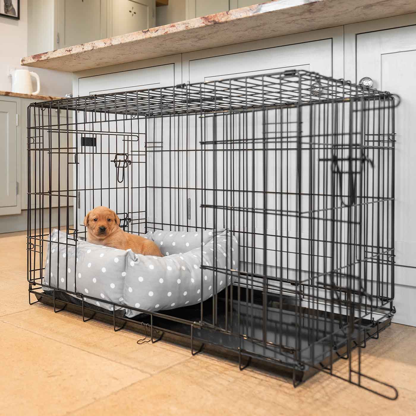 Cotton Cosy & Calming Puppy Bed | Luxury Crate Beds | Lords And ...