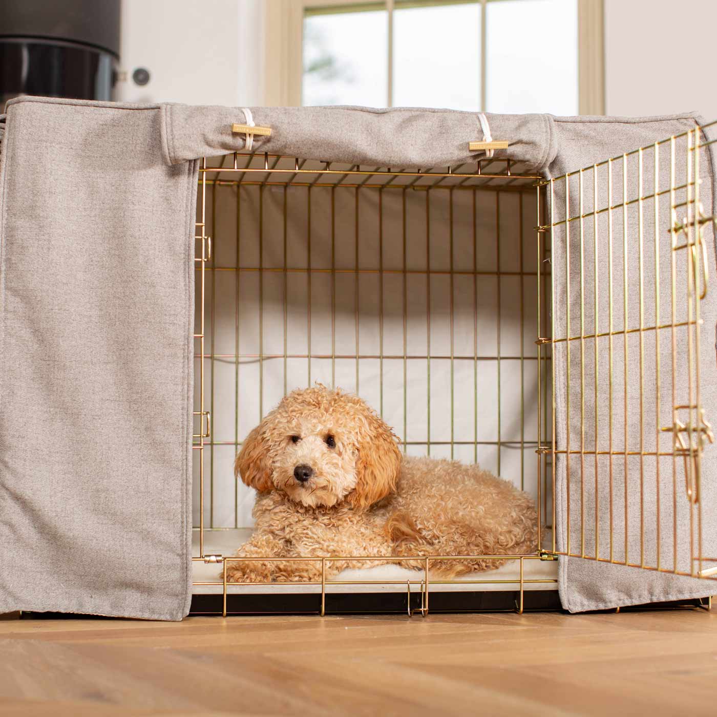 Dog Crate with Crate Cover in Inchmurrin Ground by Lords & Labradors