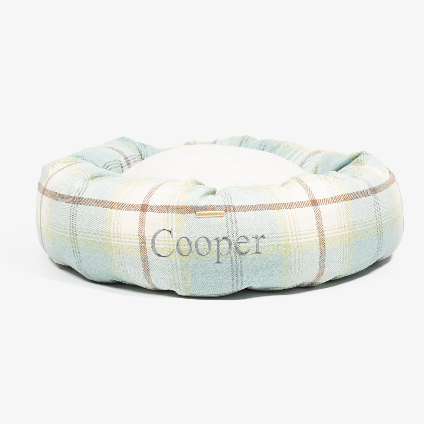 Donut Bed With Removable Covers in Balmoral Duck Egg Tweed by Lords & Labradors