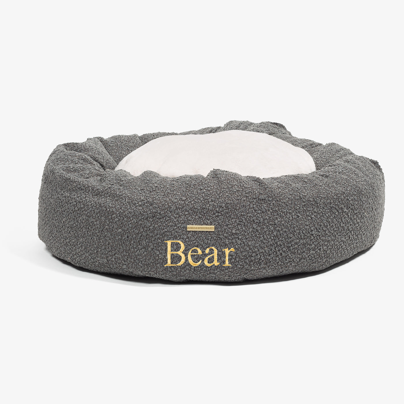 Donut Bed With Removable Covers in Granite Bouclé by Lords & Labradors