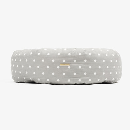 Donut Bed With Removable Covers in Grey Spot by Lords & Labradors