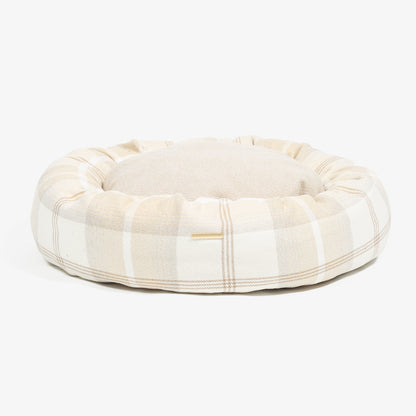 Donut Bed With Removable Covers in Balmoral Natural Tweed by Lords & Labradors