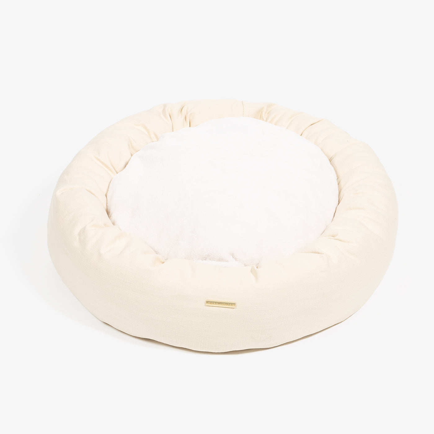 Donut Bed With Removable Covers in Savanna Bone by Lords & Labradors