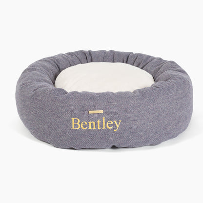 Donut Bed in Oxford Herringbone Tweed by Lords & Labradors