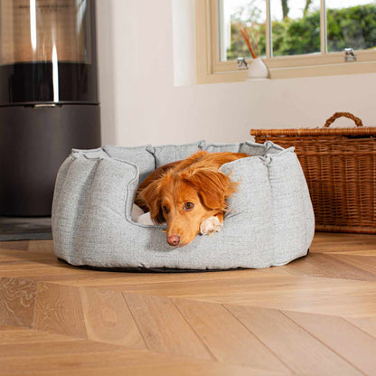 High Wall Bed With Removable Covers in Inchmurrin Iceberg by Lords & Labradors